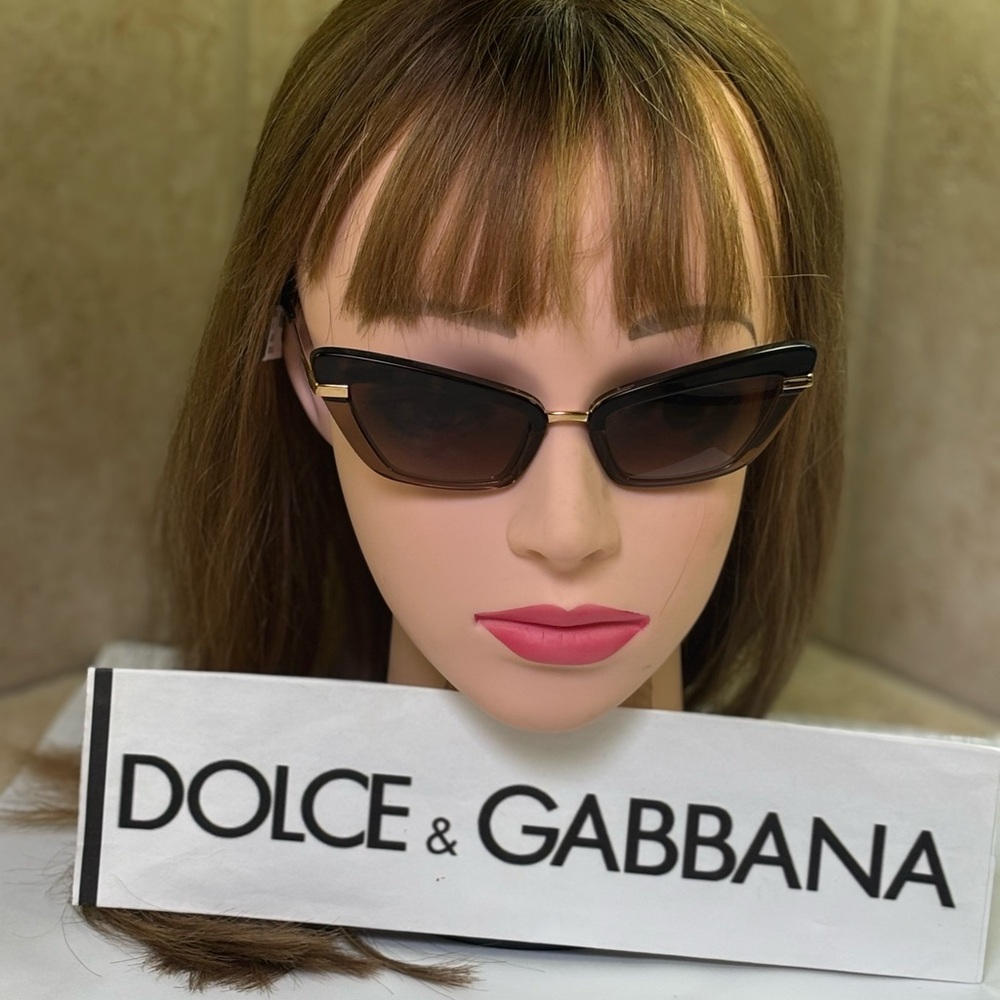 New Dolce & Gabbana DG4378 3256/13 Tortoise & Brown Cat-Eye Sunglasses